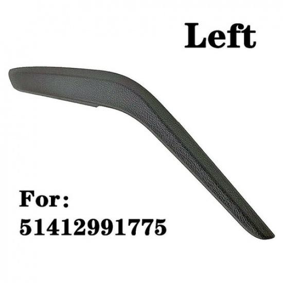 Left Side Inner Door Handle Pull Panel Cover Trim Fits 2009-15 BMW X1 E84 Black