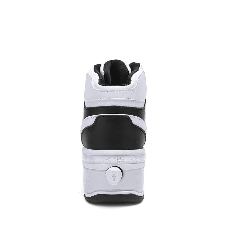 34-43 Four Wheeled Walking Shoes for Children/ Teenagers Roller Skates for Kids Four Wheeled Deformed Ice Skates for Children