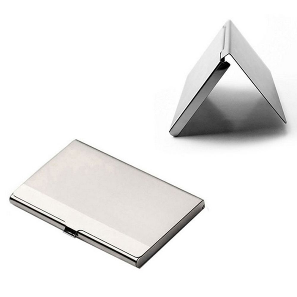

Aluminum Metal Holder Credit Stainless ID Namecard Clip Waterproof Card Case Business