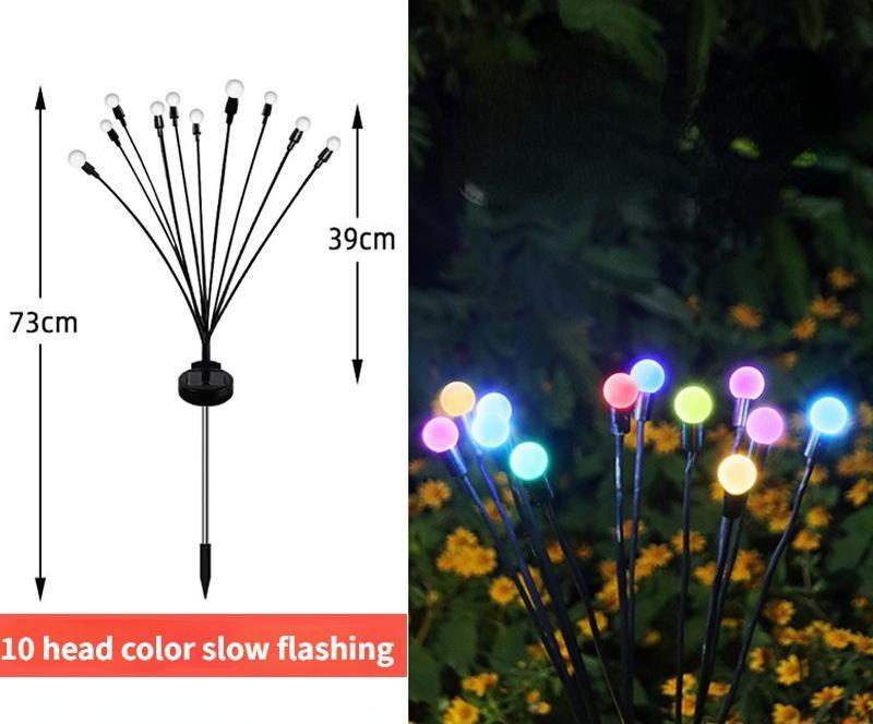LED Solar Lamp Garden Decoration Fireworks Lamp 6LED/10LED Firefly Outdoor IP65 Waterproof Lamp Christmas Garden Decoration