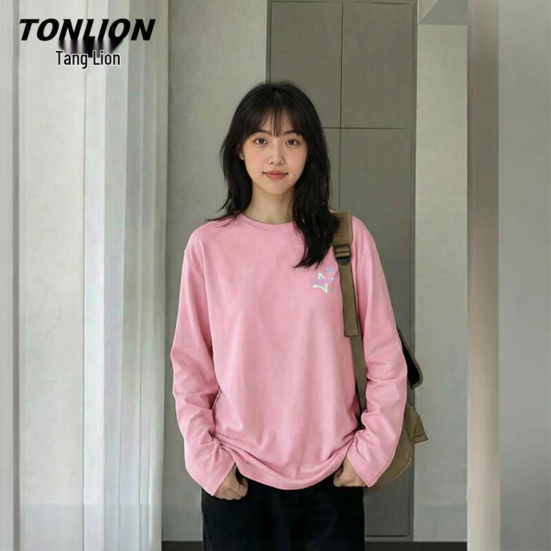 TonLion Women s Pure Cotton Long Sleeve T-Shirt S
