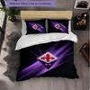 Fiorentina FC Themed Bedding 3Pcs Duvet Cover Set Decorative Bed Linen For Teen Room Home Decoration