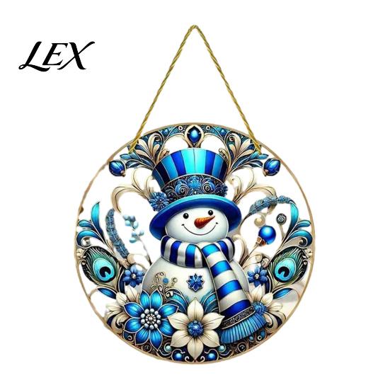 Acrylic Hanging Decorations Christmas Tree Ornaments, Festive Pendants with Lanyard for Holiday Ornaments Party Home Decoration, Indoor Scene