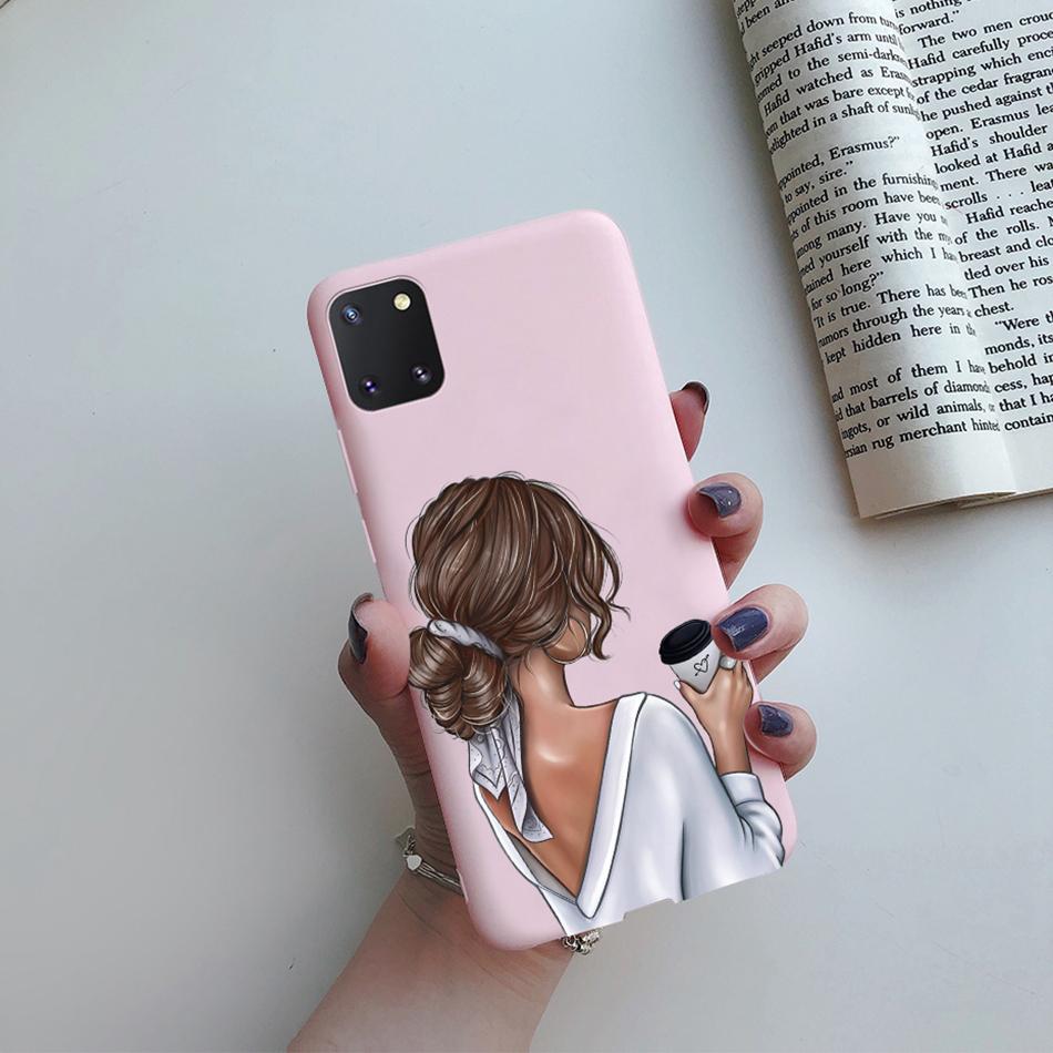 For Samsung Galaxy Note 10 Lite Phone Cover Cute Sweet Girls Patterned Silicone Soft Case For Samsung Note10 Lite S10 Lite Case