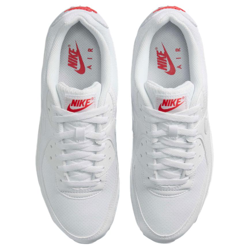 Nike Scarpe da ginnastica unisex Air Max 90 Bianco Rosso Chiaro DM0029-118