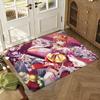 Classic Anime S-Sakura Miko Girl Floor Mat Soft Thickened Absorbent Non-Slip Bedroom Living Room Door Mat Home Flannel Rugs
