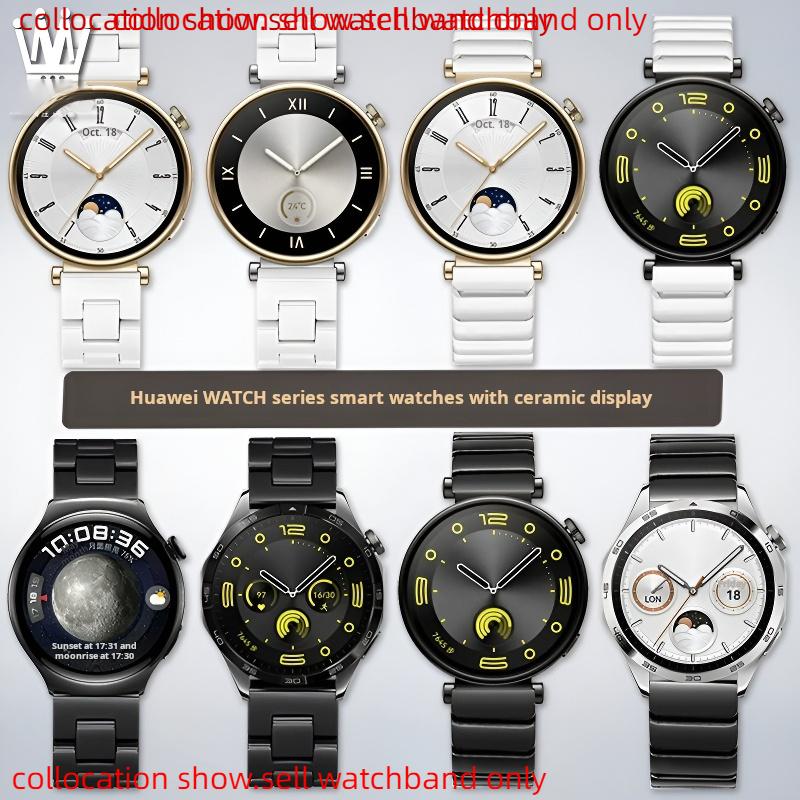 Bracelet Rapide Céramique Métal pour Huawei Watch GT5 Pro 46mm GT 5 4 3 2 Samsung Galaxy 6 5 Pro 3 20mm 22mm Bracelet de Montre en Acier Inoxydable