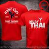 Funny Design Muay Thai Kickboxing Fighter Shirt Unisex Fashion Trendy Casual Clothing Stylish Tops Tee Shirt Leisure Tshirt Unisexs