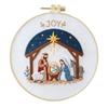 Santa Claus Christmas Embroidery Kit DIY Needlework Craft Punch Needle Kits  Beginners