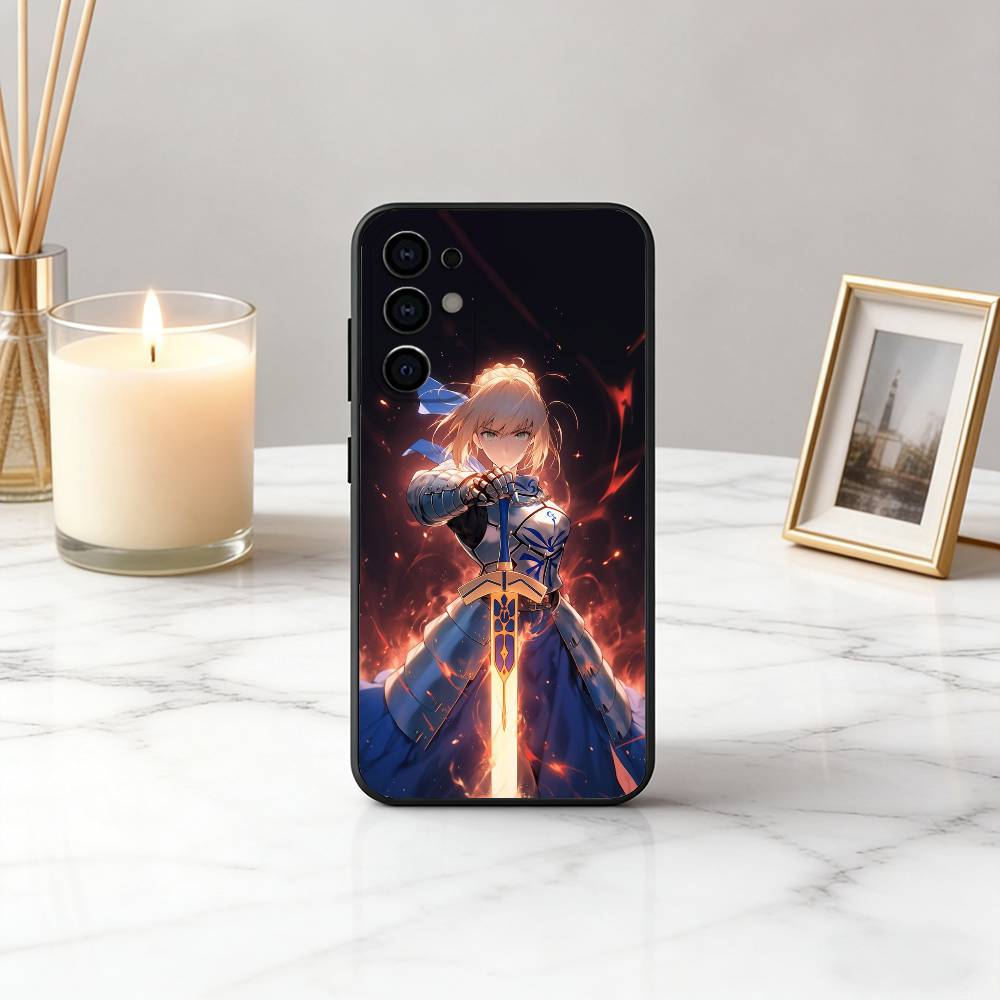 Fate Z-zero Stay Night cool S-Saber Phone Case For Samsung S25,S24,S21,S22,S23,S30,Ultra,S20,Plus,Fe,Soft Silicone Black Cover