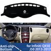 Car Dashboard Cover Mat for Infiniti QX50 1st Generation J50 2013-2017 Sun Shade Pad Trument Panel Carpets Anti-UV Accessorie