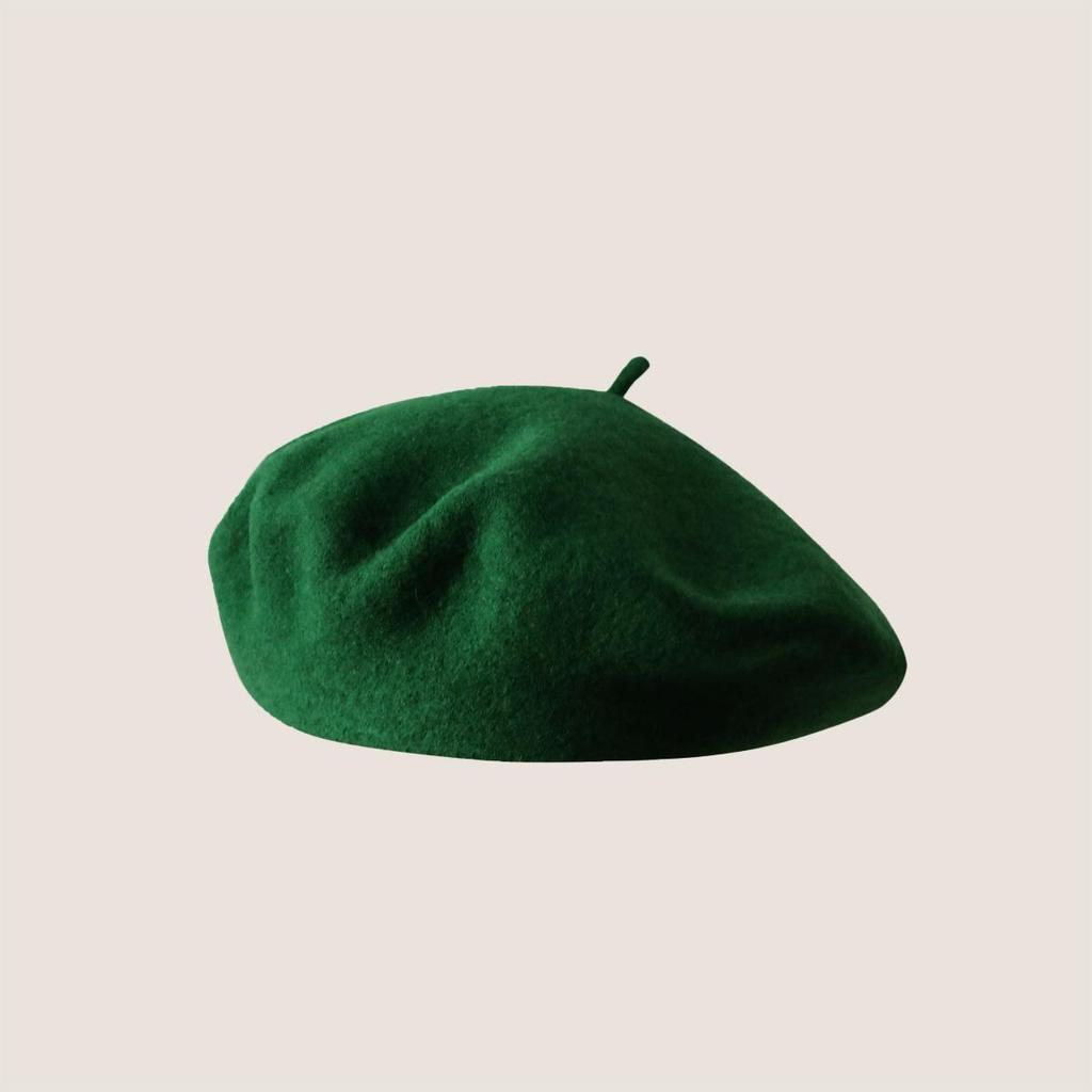 Vintage Wool French Beret for Women Solid Fashion Simple Casual Beret Solid Classic Breathable Soft Comfortable Hat for Fall Winter