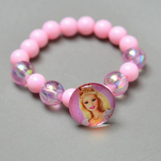 Colorful Sparkle Bead Bracelet for Kids - Princess Jewelry Gift