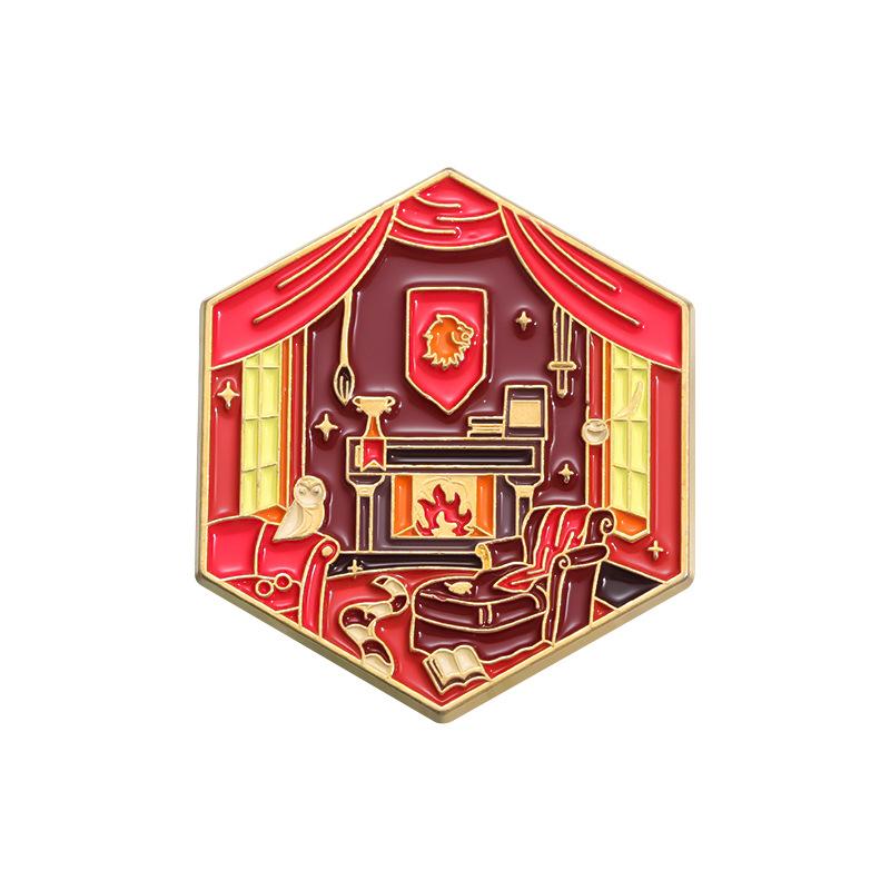 And Unique Fashionable Alloy Brooch With Cartoon Characters For Magic School Style Decor And