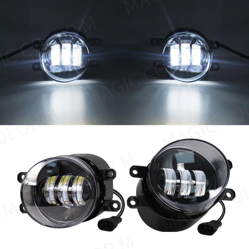 

Светодиодные противотуманные фары для Toyota Corolla Camry Yaris RAV4 Prius CHR Hilux Lexus DRL дневные ходовые огни 3,5 дюйма белые желтые белый