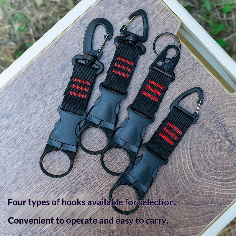 1Pc Nylon Webbing Buckle Hook Climb Carabiner Belt Backpack Hanger Hooks Clip Multifunction Water Bottle Holder Clip