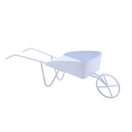 Mini Vintage železný vozík Ornamenty do domečku pro panenky Realistické Mini Kompaktní Scéna z mikrodvoře Jednokolový vozík Mikroskopické rekvizity pro fotografování krajiny