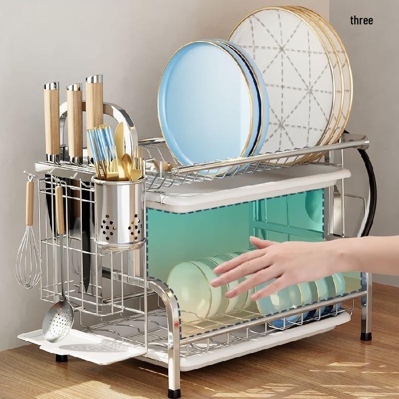 Zhi Shi 3-Tier Countertop Dish Drying Rack