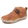 Non-slip snow boots men's winter thick-soled piled thickened warm cotton shoes new short Northeast cotton boots