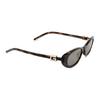 Gucci Logo Detail Oval Sunglasses Women Sunglasses Tortoise GG1680S003