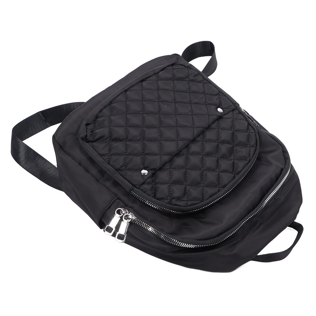 Women Backpack Women Large Capacity Daily Travel Work Backpack Fashionable Daypack Purse Black Oxford Fabric