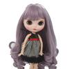 Factory Supply Best Price Purple Color Synthetic Short Curly Wig for Doll