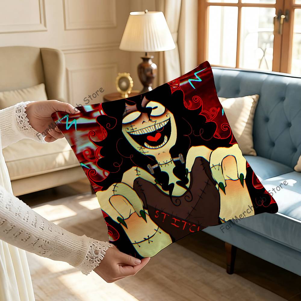 Horror Game JJohn DDoeS Pillow Case Plush Fabric Soft Pillowcase Double Sided Print Sofa Cushion Cover Throw