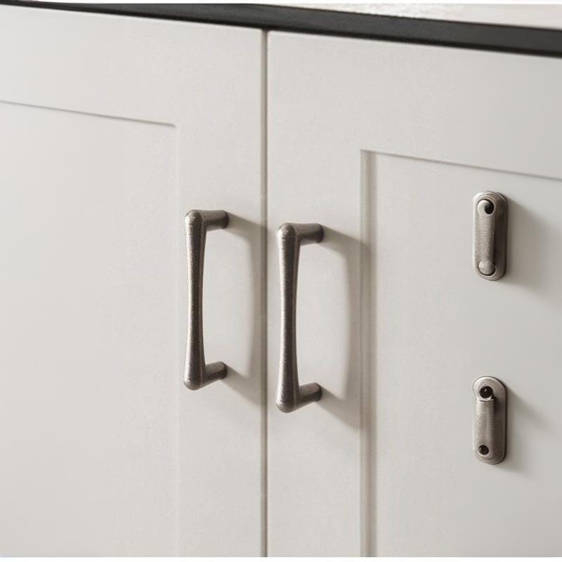 Vintage And Minimalist Antique Nickel Color Copper Brown Furniture Handles Cabinets Drawers Wardrobes Door Handles