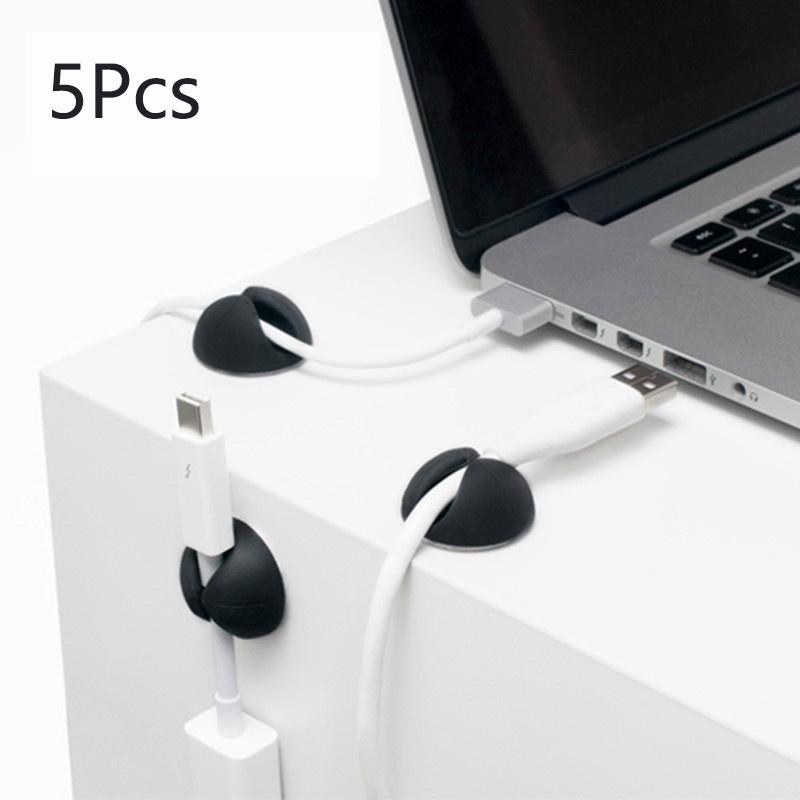 Cable Organizer Clip Electric Wire Fixed Clamp Random Color