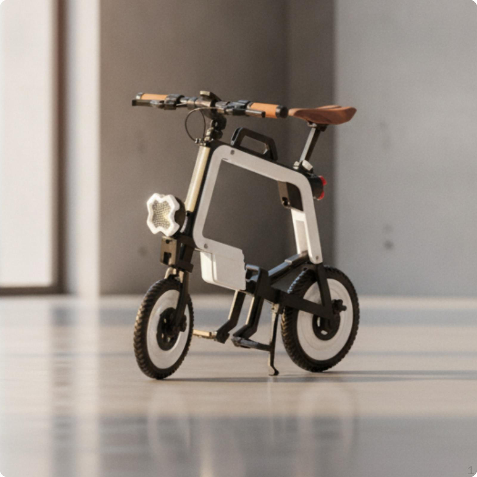1/6 Miniature bike Scale Folding Model Highly Detailed Cycle for Action Figure