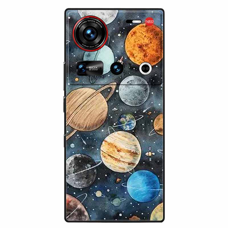 For ZTE Nubia Z70 Ultra 5G Case 6.85'' Black Silicone TPU Soft Phone Cover for Nubia Z70 Ultra Protective Back Shells Z 70 Ultra