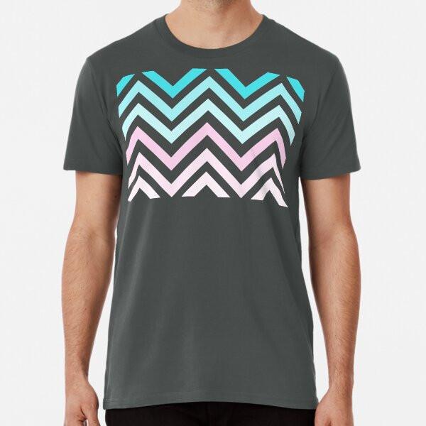 

Chevron Pattern - Blue and Pink S to 5XL Made in the AU/USA T-Shirt L