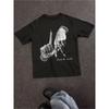 Fashionable Women's Black Daily T-shirt, Simple T-shirt Collar, Modern Casual Fit, Casual Streetwear Style
