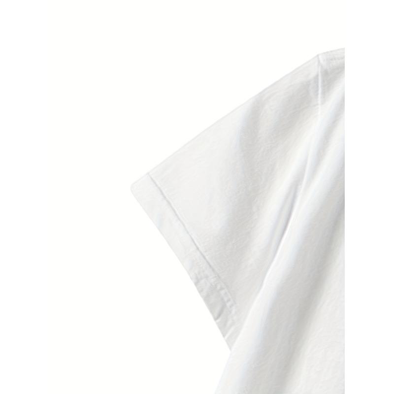 Dam Mjuk Rosa Leende Ansikte Grafisk T-shirt Lös Passform Kort Ärm Sommar Strandfest Vardag Trendig Topp