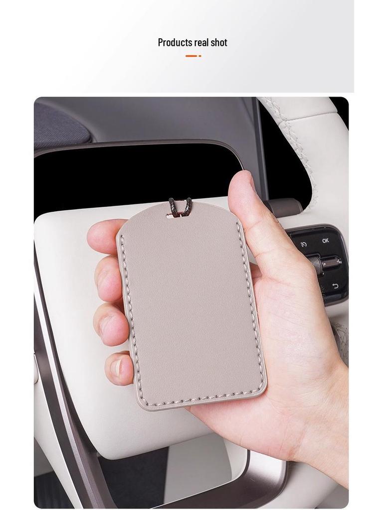 i8/i6 Key Fob Case Card with NFC Full Coverage - Napa Leather Car Accessory