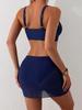 New Summer Women's Bikini Three Piece Swimsuit Sexy Mesh Drawstring Women's Split Swimsuit