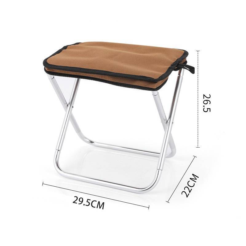 Outdoor Folding Camping Stool With Aluminum Alloy Frame For Travel And Bbq Activities