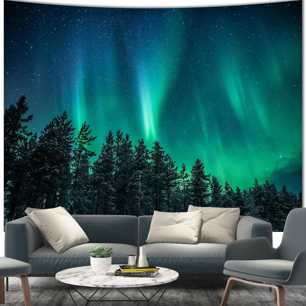 VIKAMA Bohemian Hippie Bedroom Aesthetic Wall Tapestry Living Room Bedroom Wall Art Decorative Tapestry Home Decoration