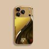 Popular Metal Lion Tempered Glass Phone Case For iPhone 16 17 Pro Max 14 15 Plus 11 12 13 Pro 17 Air 16E Lens Protection Cover