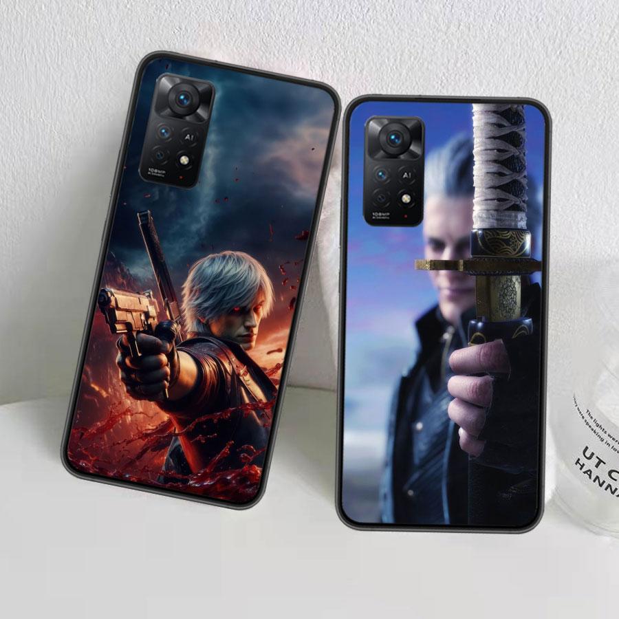 D-Devil May Cry DMC Phone Case For Redmi 13C 14C Note 13 14 Pro 5G Plus 12 12C 10 10A 10C 9 9A 9C 9T 8 8A K70 Pro Xiaomi Cover S