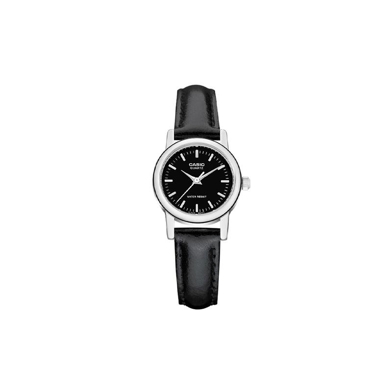 

Casio DRESS series ins style business casual quartz movement leather strap Japanese and Korean watch women s watch black dial LTP-1095E-1A чорний