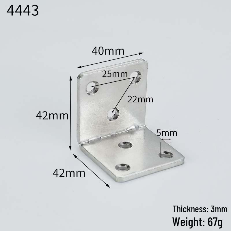 Large 90° Right Angle L-Shaped Bracket Support for Shelves and Furniture