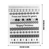 Clear Stamp Happy Christmas Transparent Stamp Laces Line Silicone Stamp for Cards Journal Scrapbooking Decorations