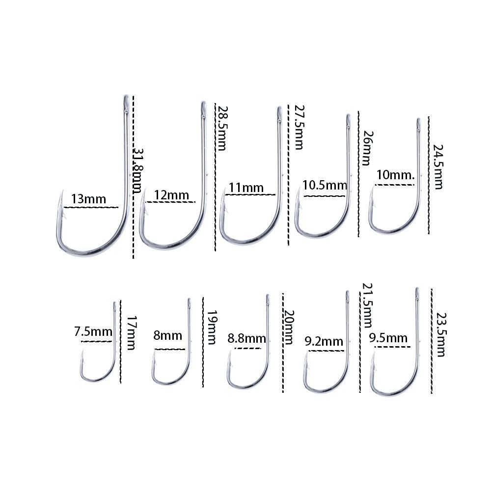 Fishing Hook Sharp Anti-rust Bait Accessories Offset Narrow Bait Hook Barbed Fishhook High Carbon Steel Long Shank Fishing Hook
