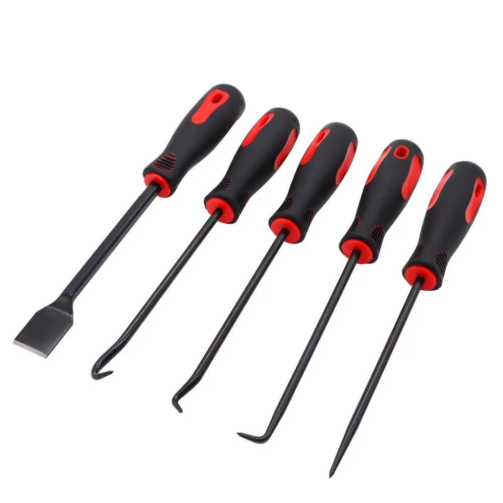11PC Precision Hook & Scraper Set - Mini Puller Tool for Hose/Gasket Removal with Anti-Slip Handle Auto/DIY Repair