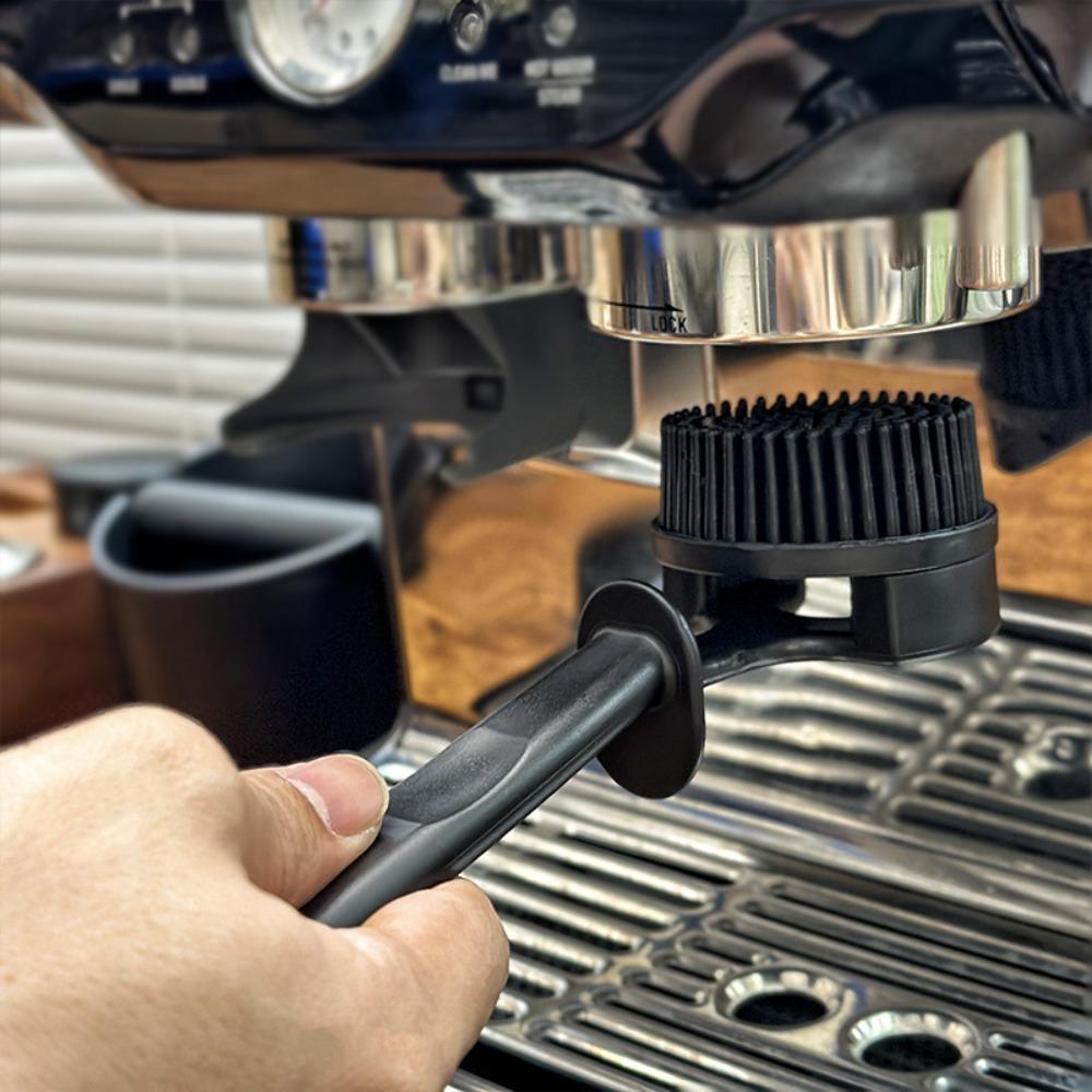 Silicone Coffee Machine Cleaning Brush 51/58 Mm Detachable Espresso Machine Cleaner Removable Head Heat-resistant