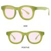 Popular Jelly Green Sun Glasses UV400 INS Style Eyeglasses Retro Punk Shades  for Women & Men