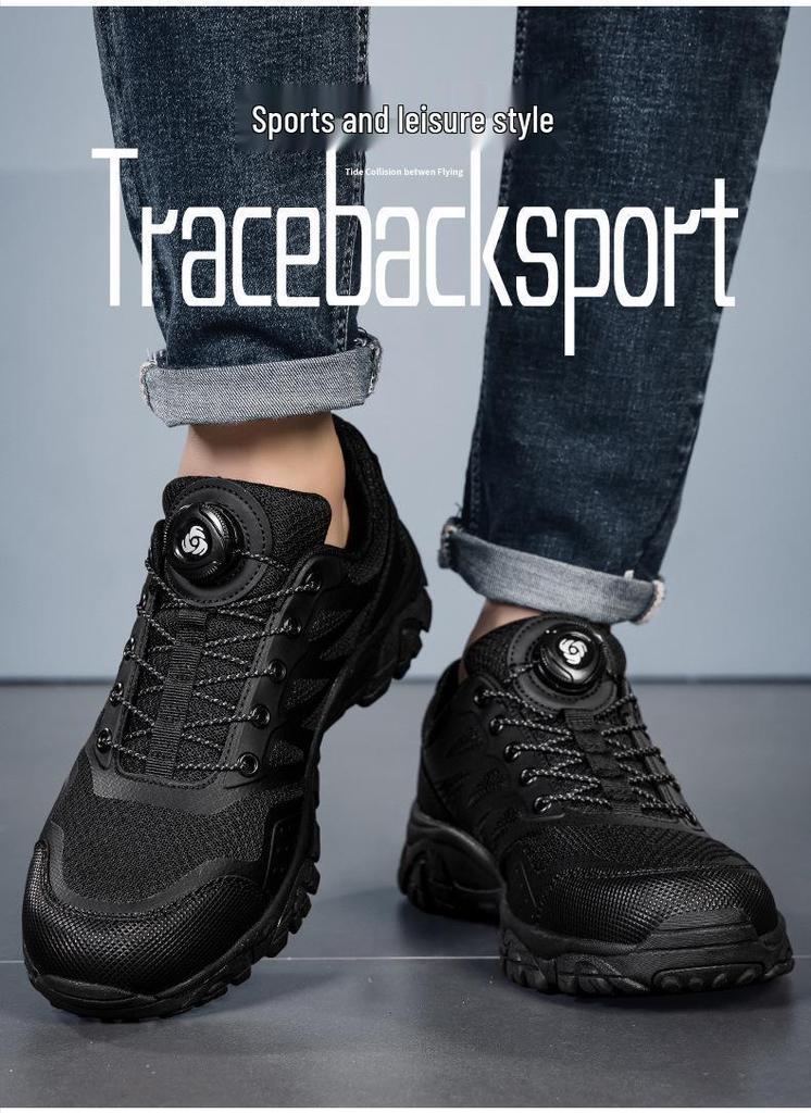 Men's No-Tie Lace Outdoor Hiking Sports Shoes