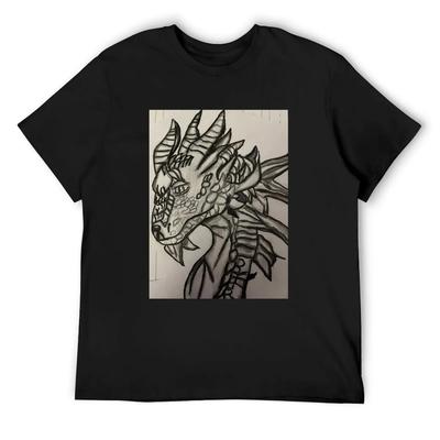 Cool Dragon T-Shirt Cotton Graphic Tees Custom T Shirt Aesthetic Clothes Designer Shirts Funny T Shirts for Men
