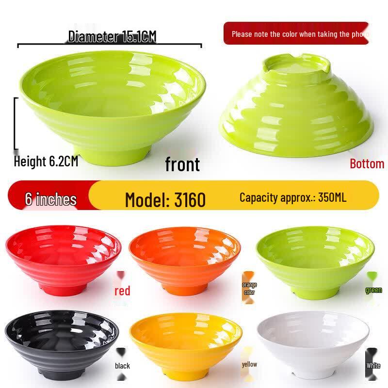 6-inch Nordic Melamine Commercial Soup Bowl